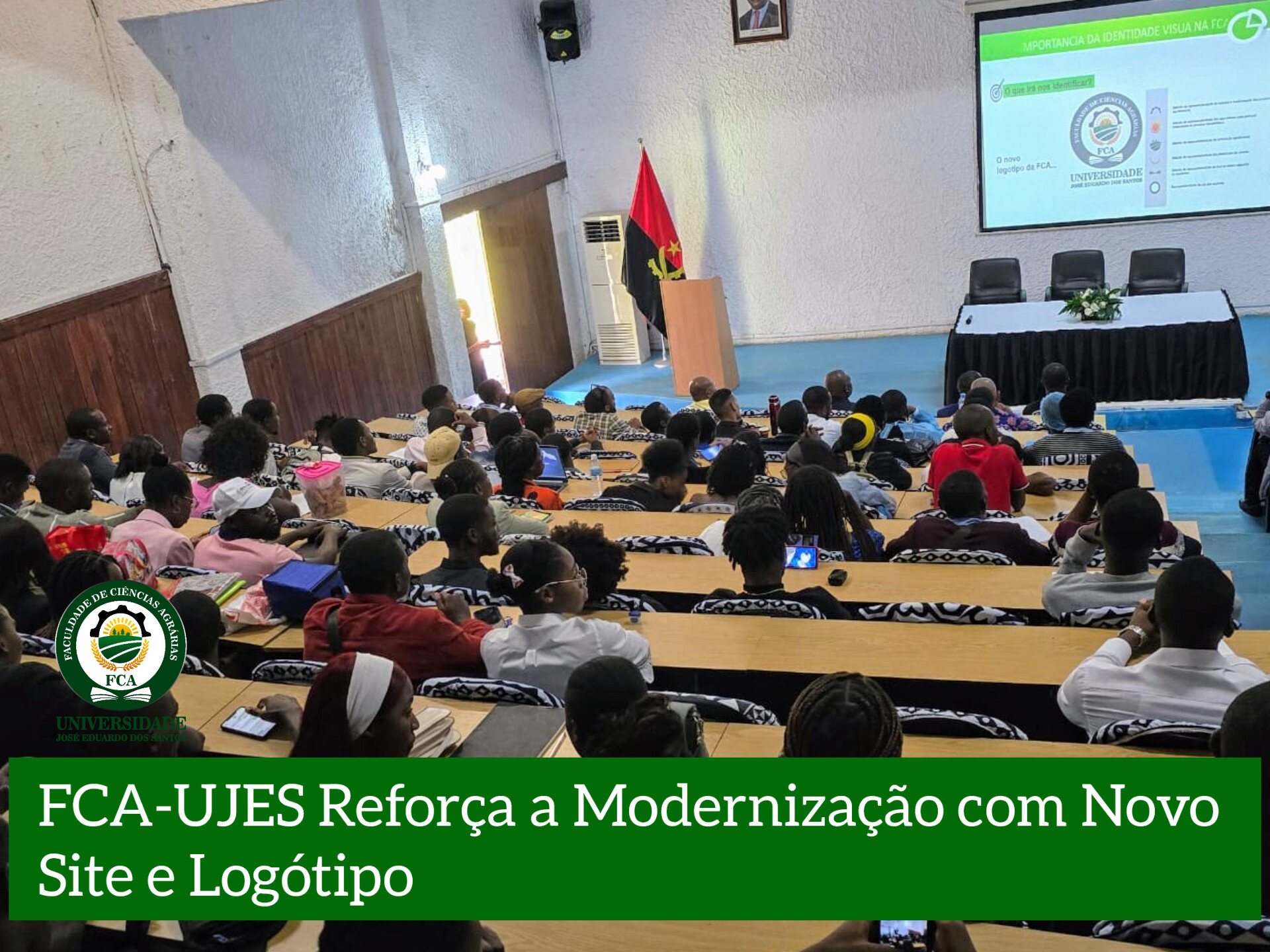 Lançamento do site e apresentação do logotipo